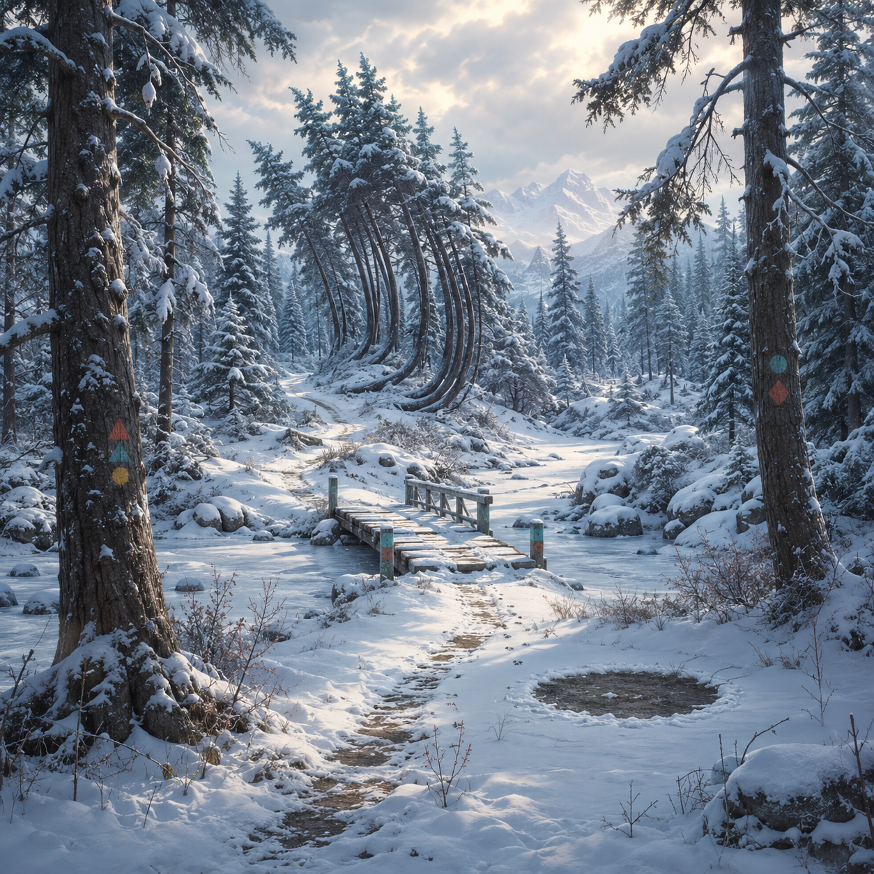 Little Frost Snowy Forest